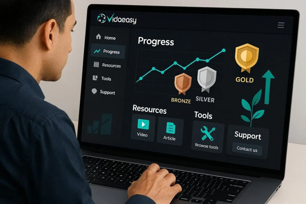 Ferramentas e materiais de apoio na Vidaeasy