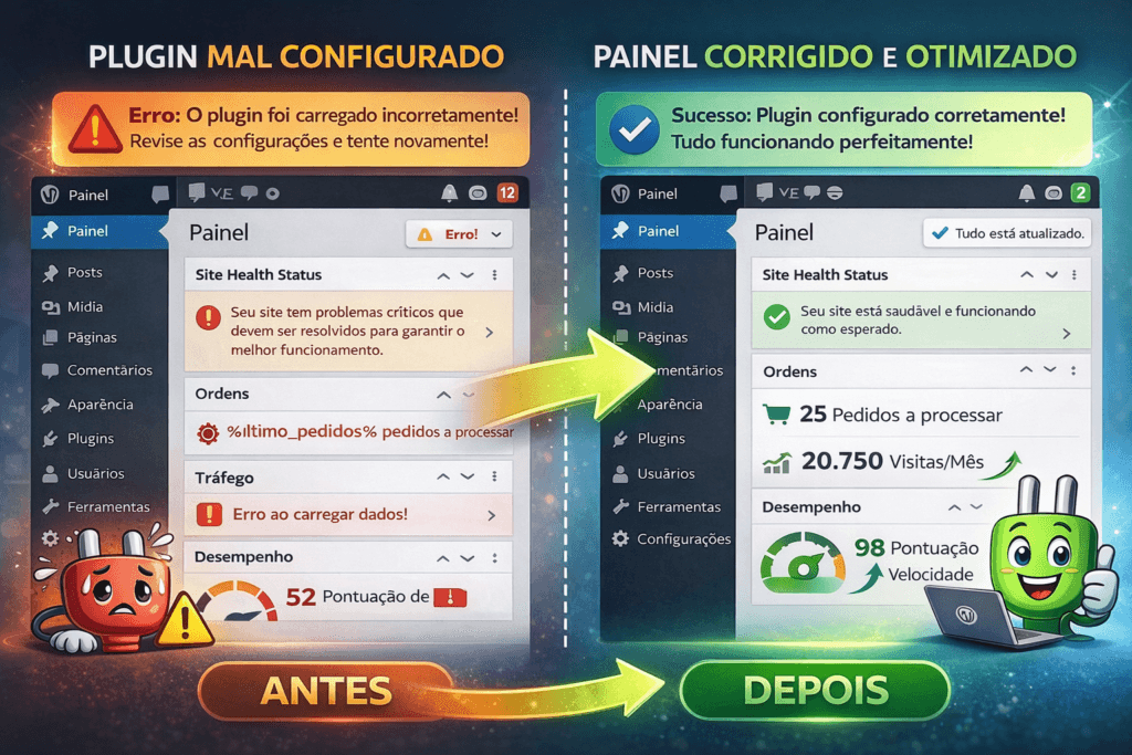 Erros Comuns ao Usar Plugins em WordPress (e Como Evitar)
