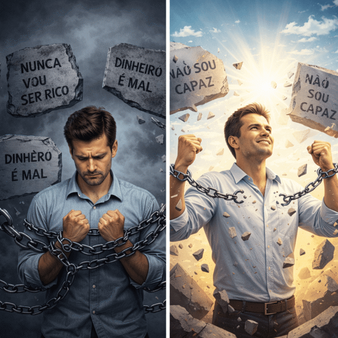 Como crenças limitantes afetam decisões financeiras