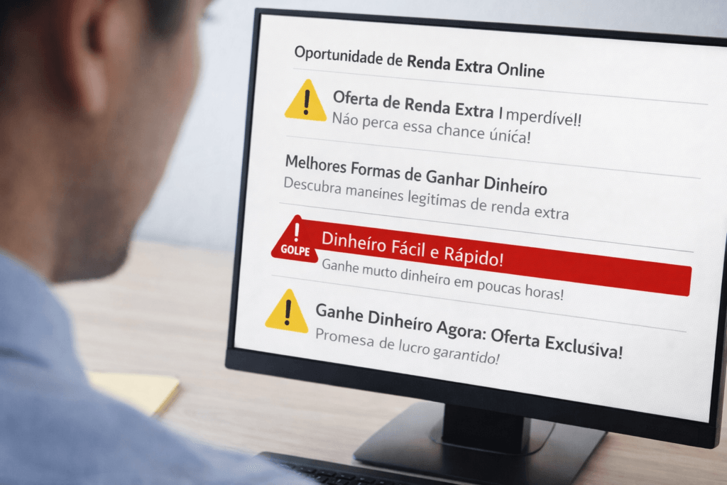 Riscos Comuns ao Buscar Renda Extra: Como Evitar Golpes Financeiros