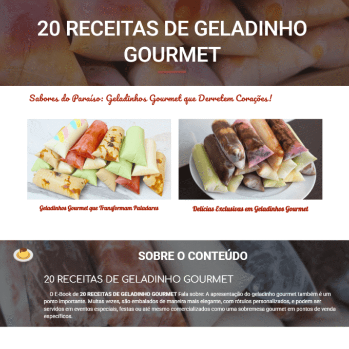 20 RECEITAS DE GELADINHO GOURMET