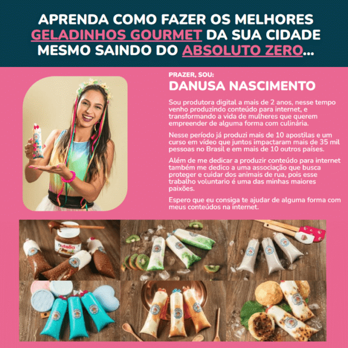 GELADINHOS GOURMET´S LUCRATIVOS