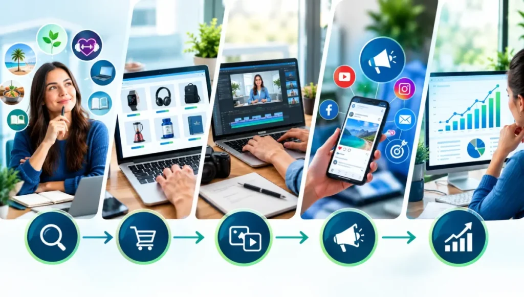 Etapas iniciais para começar no marketing de afiliados