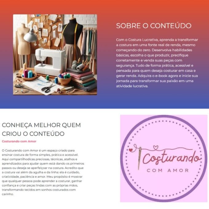 Ebook Costura Lucrativa