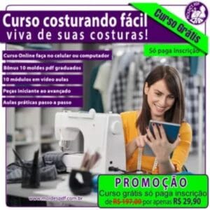 Curso Costurando fácil, viva de suas costuras!