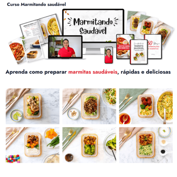 MARMITANDO SAUDÁVEL: Curso de Marmitas saudáveis para Emagrecer Certo