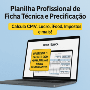 Kit Completo de Planilhas para Restaurantes e Delivery (50+ arquivos)