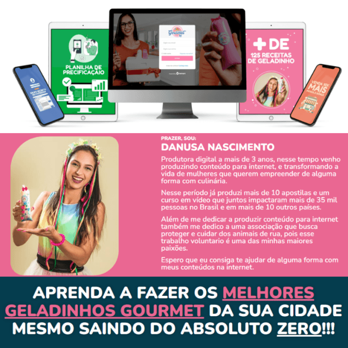 GELADINHO GOURMET DE SUCESSO