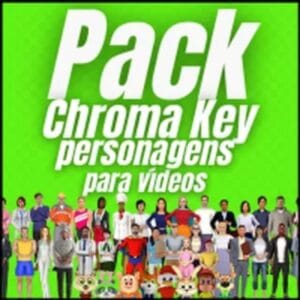Pack Personagens Chroma Key para Vídeos