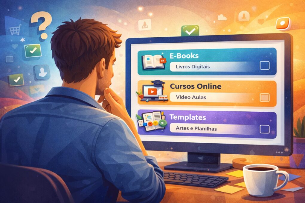 Escolhendo o Tipo de Produto Digital