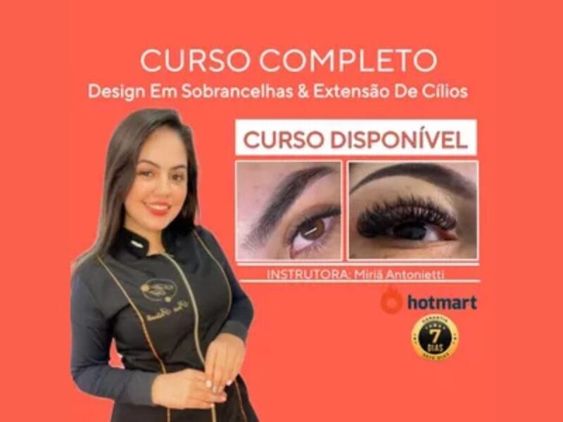 Review: Curso de Design de Sobrancelhas e Extensão de Cílios da Miriã Antonietti 
