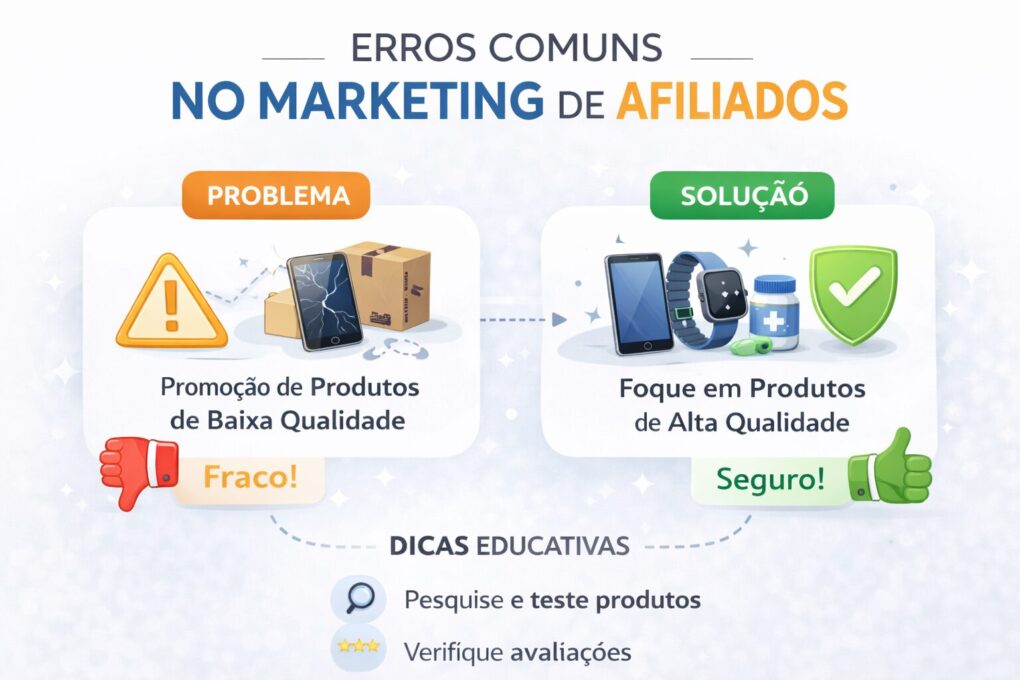 Erros Comuns no Marketing de Afiliados e Como Evitá-los
