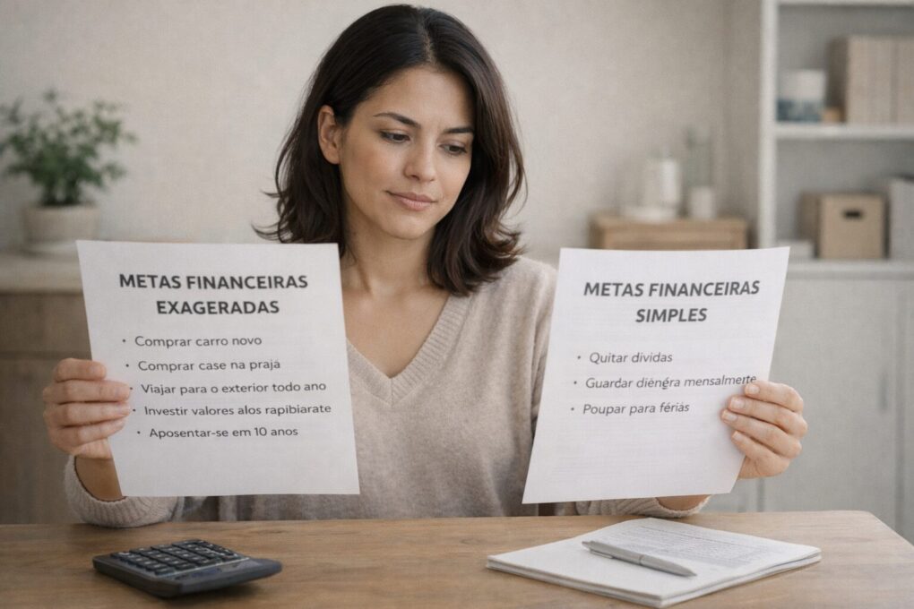 O que são metas financeiras realistas e sustentáveis?