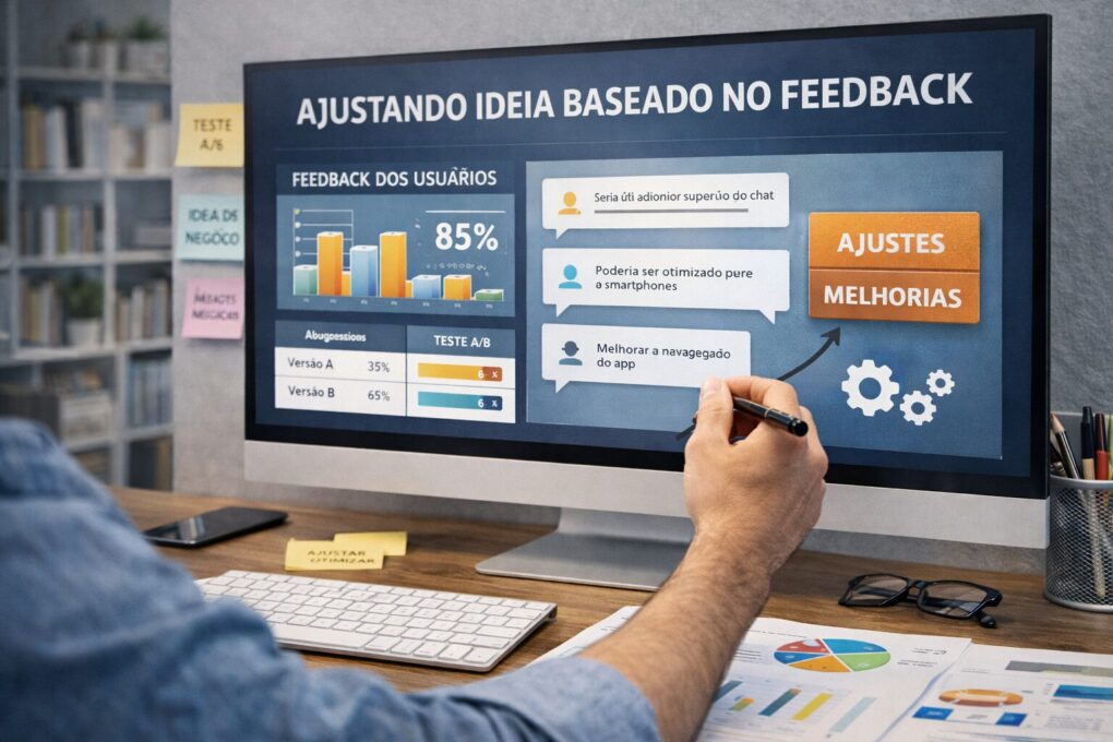 Ajustando Sua Ideia com Base no Feedback Recebido
