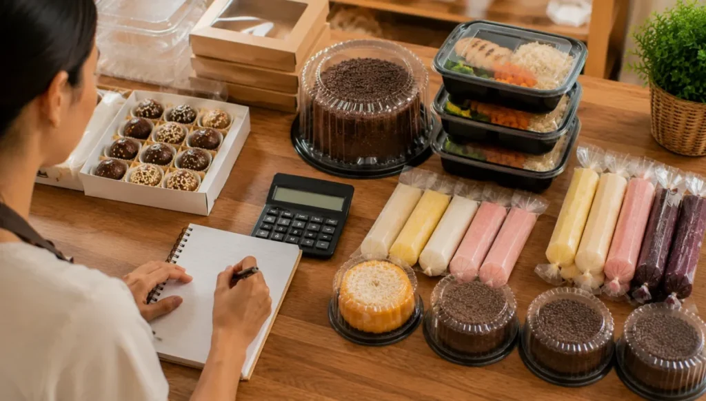 Calculando custo por unidade de comida para vender