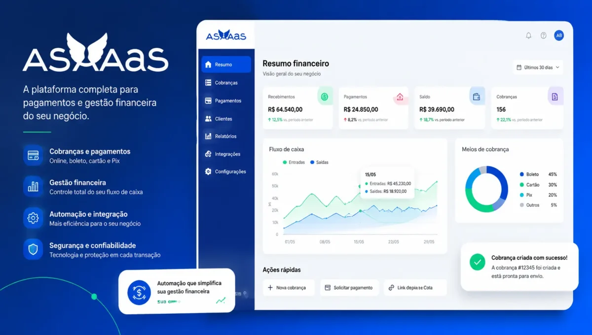 Tudo sobre Asaas: a plataforma que automatiza cobranças e gestão financeira