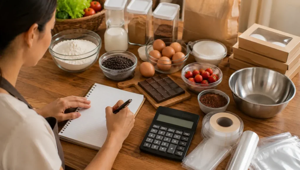 Calculando custo de uma receita para vender comida