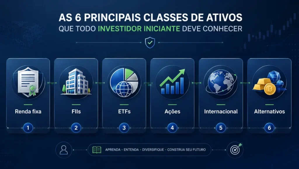 Quais classes de ativos o iniciante deve conhecer?