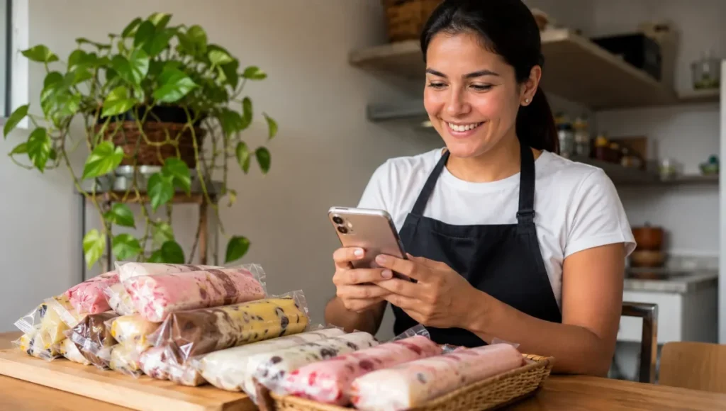 Como Vender Geladinho Gourmet - Divulgação de geladinho gourmet pelo WhatsApp e Instagram