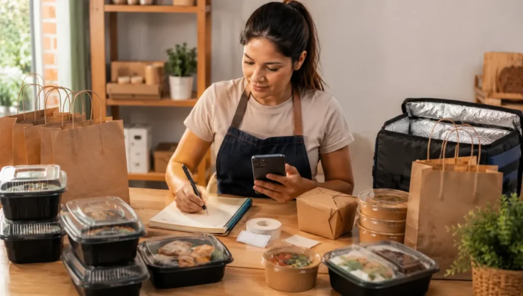 Delivery próprio para vender comida