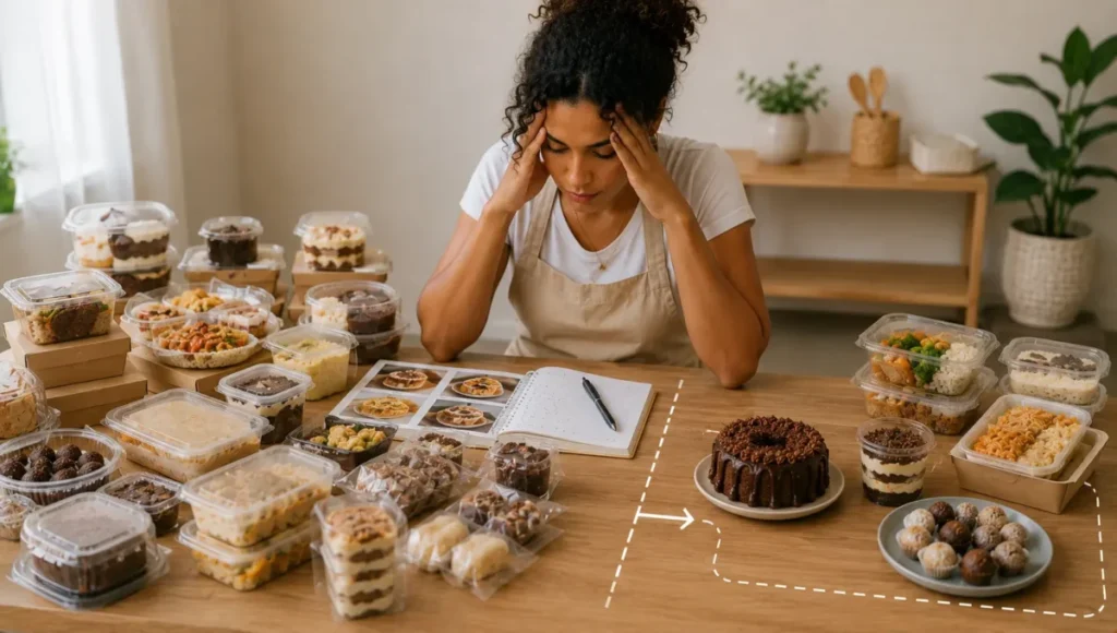 Como Montar um Cardápio Simples para Vender Comida Erro de montar cardápio com opções demais