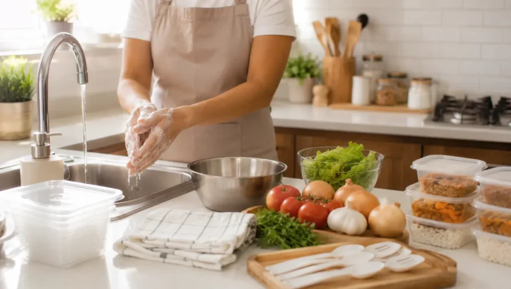 Higiene para vender comida em casa