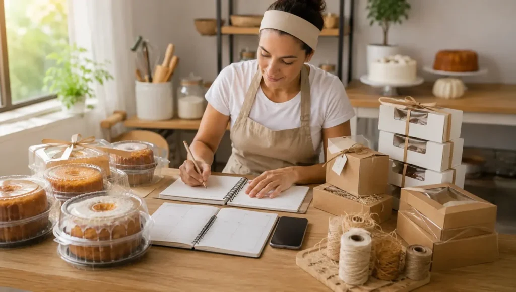 Organização para vender bolo caseiro com qualidade