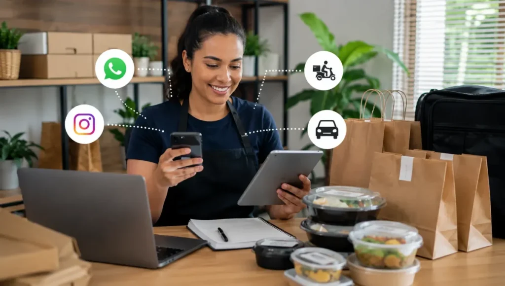 Usar delivery próprio e aplicativos juntos