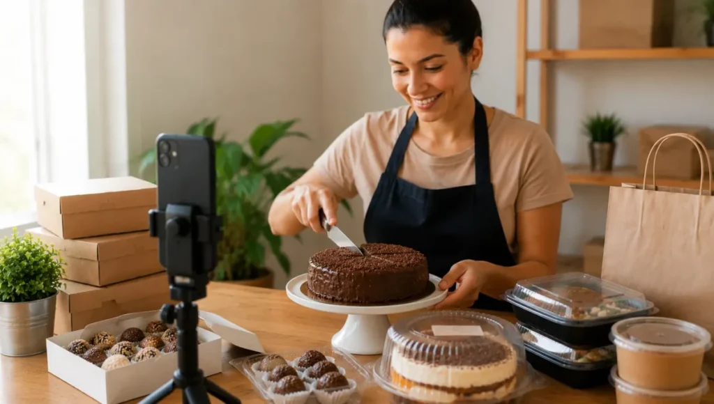 Vender comida pelo TikTok e Kwai com vídeos curtos