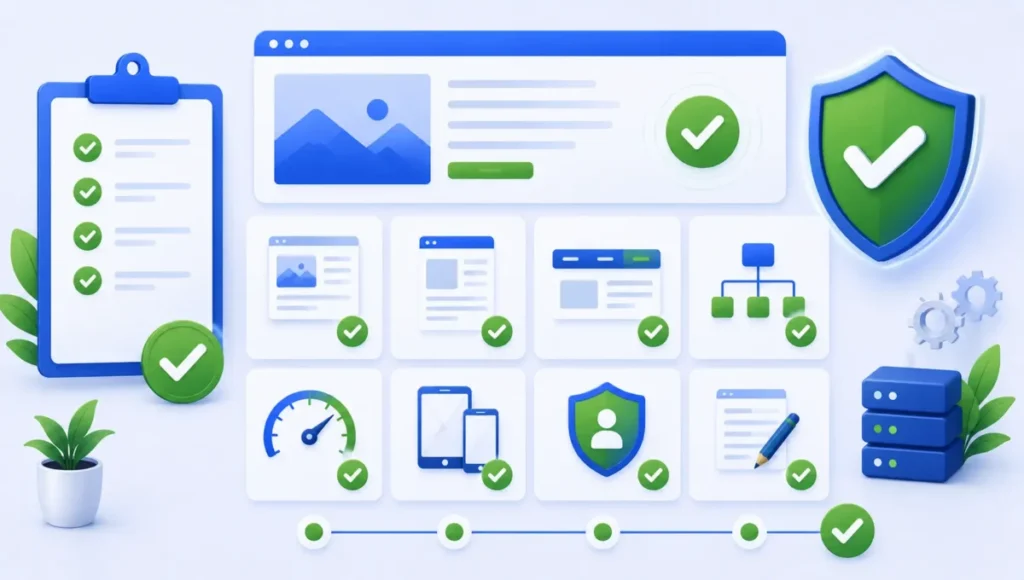 checklist de otimização do site