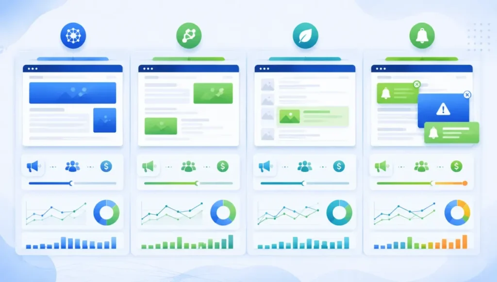 comparação entre AdSense, Adsterra, Monetag e PropellerAds