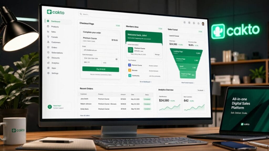 Como funciona a Cakto na prática?