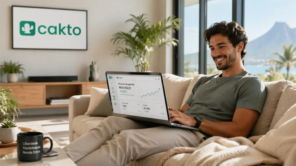 Como a Cakto se conecta com renda extra, empreendedorismo digital e liberdade financeira