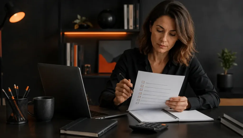 Checklist de hábitos financeiros