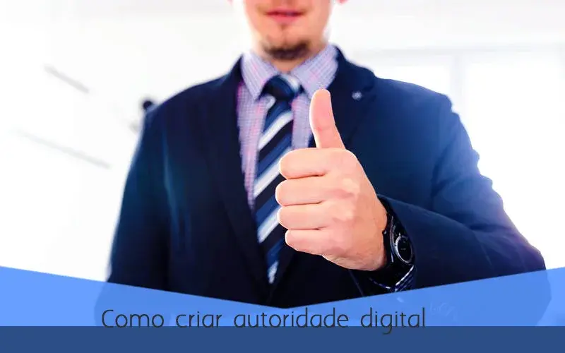 Profissional representando autoridade no mercado digital