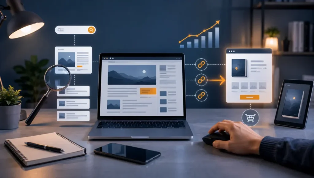 log e SEO para atrair compradores de produtos digitais