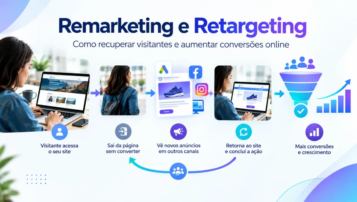 Remarketing e Retargeting: Como Recuperar Visitantes e Aumentar as Conversões Online