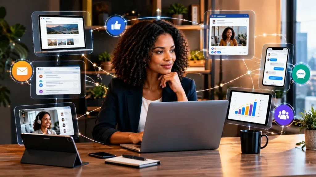 Integração do Facebook com outros canais digitais da empresa