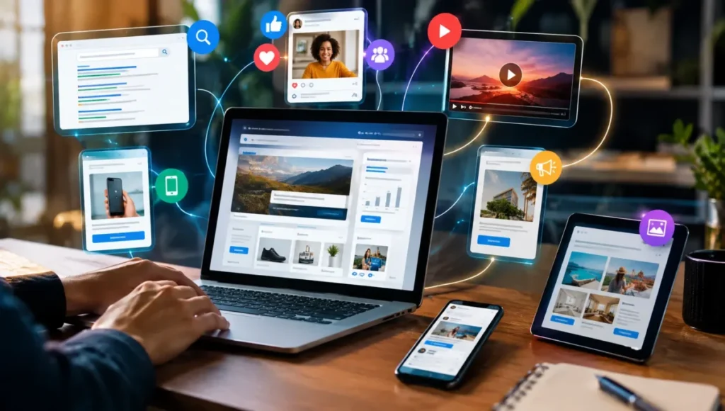 Plataformas digitais utilizadas em estratégias de tráfego pago